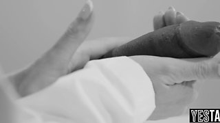 Big tits BBW doctor makes Latina patient ride BBC in front of her