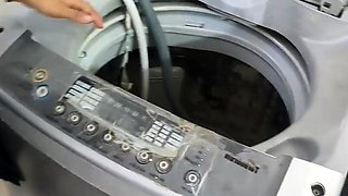 The neighbour seduces me while I repair her washing machine