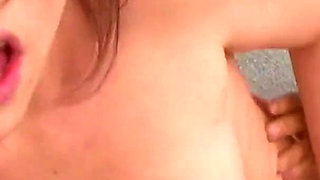 Hot brunette with glasses gets fucekd by older dude