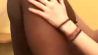 Teen Kati's first BBC while her boyfriend is watching