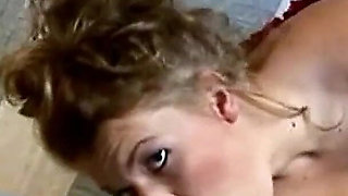 MILF Claudia with big boobs is anal fucked by step son and friend