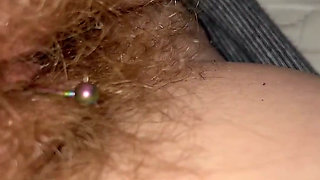 One Hair Heaven as a Single Pube Gets Caught Around My Clit Piercing