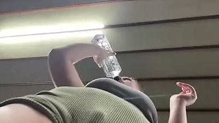 Extreme fucking and squirting in the gym
