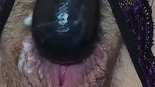 PAWG MILF Riding Big Dildo & Finger in Ass Orgasm