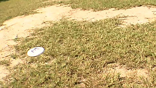 Brunette Babe Fingers Blonde in Steamy Outdoor Threesome