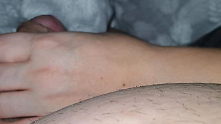 Horny Step Mom Wants Step Son To Cum by handjob his dick