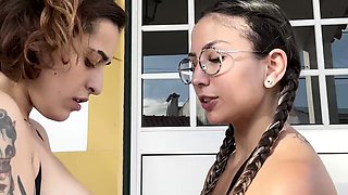 Whipped And Clamped babe brunette lesbian domination