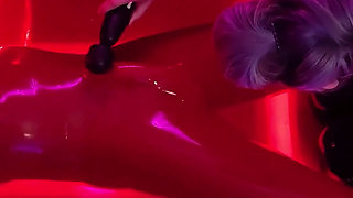 Teased in the Vac Bed by Latex Goddess