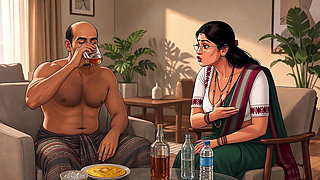 Sujatha Aunty Hits Balu Again While Husbend in House