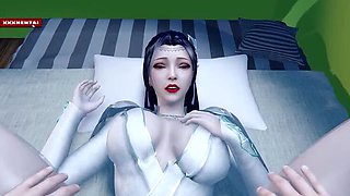 Hot Asian Angel 3D Hentai - Big Tits MILF Gets BBC Fuck Animation