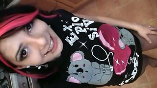 Emo Emily Pantyhose Orgasm