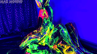 Uv Wet and Messy Gimpy Gas Mask Fun with Patricia