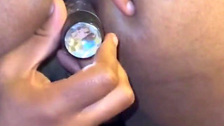Hubby Fucking My Ass with Big Didlo