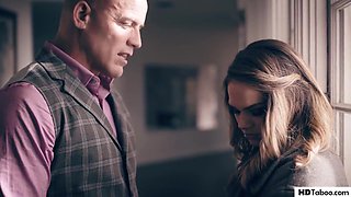 Step Dad Caught His Daughter-in-law Unclothing - Athena Faris