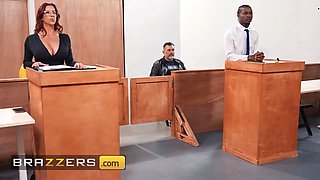 Brazzers - hot cougar Alexis Fawx puts her partner on trial & gets rectal justice in the courtroom