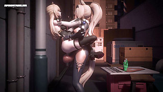 The Futa Circle: Three Girls Trading Holes and Dicks In Public ( 3D Realistic )