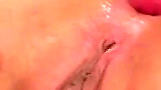 Big ass in fishnet skank in a close-up ass fuck video