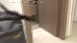 Horny Stepmom Returns From Beach, Strips, Pisses, Bathes, Then Watches Me Jerk Off