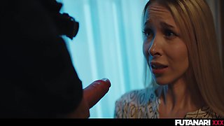 Nata Gold, Real Life And Petite Blonde In Cute Girl Facefucked By Horny Futa Shemale Amirah - It Follows Parody