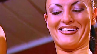 Horny brunette gets fucked at the bar