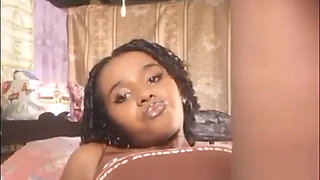 Adorable black woman with a beautiful