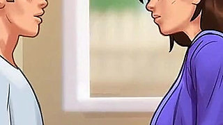 Summertime saga: stepmom teaches her stepson hot to kiss ep 169