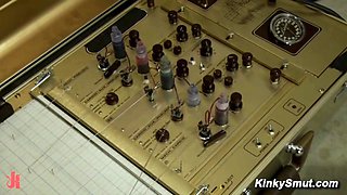 Babes conquered by fierce sex machines