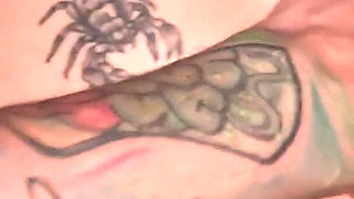 POV Tattooed Redhead on All Fours Asked for Milk in Her Pussy and Came in Her Mouth