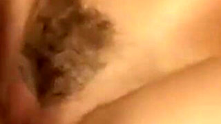 Skinny Brunette Babe Gets Hairy Pussy Devoured and Sucks Throbbing Cock