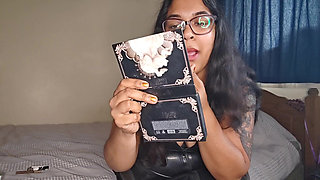 Asian BBW in Latex Smoking