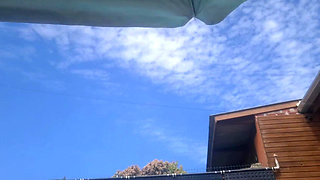 My Stepmom in the Pool Showing off to the Street