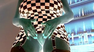 Big ass webcam slut in black stockings squirting like