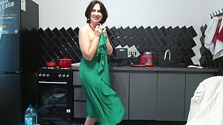 Seducing you to lunch through a dress