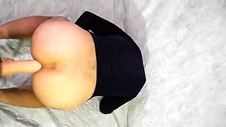 Twink Masturbates With Huge Dildos Hard and Deep