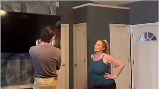 Hot Busty Mature Milf Stepsons Friend Fixes Her House And Her Pussy - 32 Year Age Gap!! - Danni Jones