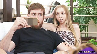 Lusty doll with round ass Myra Moans rammed by pretty large dick