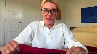 Monster tits Blonde Gabbie Carter gives POV titjob and deepthroat blowjob - Gabbie carter