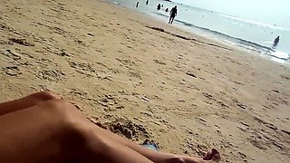 Fit Gina at the beach
