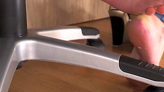 Peeking At Hot Secretary Teasing Sexy Feet In High Heels Underdesk