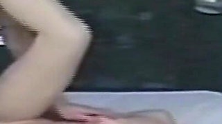 Skinny Blonde Babe Fingered to Explosive Orgasm