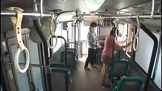Japanese fucked on bus wearing VR glasses: Blowjob, Doggy  Missonary Porn