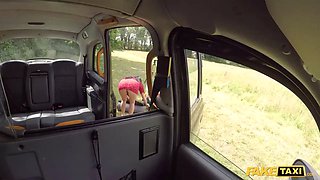 Faux cab uk luci reign nails taxi drivers huge cock