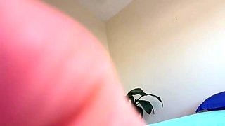 Blonde horny chicks play her big boobs