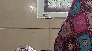 Hot Maid Close-up Blowjob and Oil Massage in Kitchen.