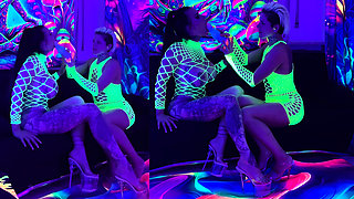 Neon Light with 2 Crazy Girls