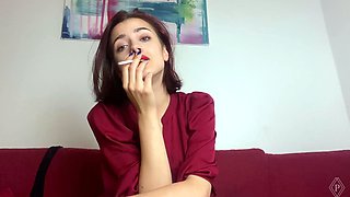 Pregnant Redhead Webcam Masturbation