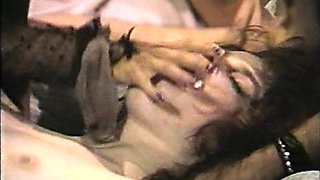Slutty amateurs sucking cocks in group sex party