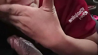 Quiet Girls Are Always the Wildest. Big Tits Wife Doing Sensual Blowjob