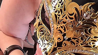 Paloma120 (part 1) - Her Ever 1st Video! Luscious Blonde Leather & Chains [7 4K POV Cameras]