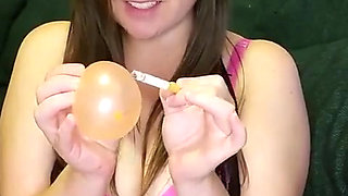 Balloon Popping with a Cigarette